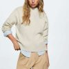 Clothing * | Mango Sardana Jumper Sand