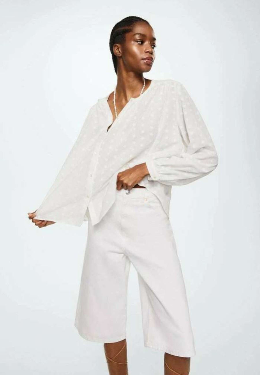 Clothing * | Mango Nohelia Blouse Off White