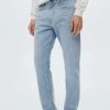 Clothing * | Mango Bob Straight Leg Jeans Bleu Moyen