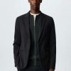 Clothing * | Mango Fabre Blazer Jacket Donkermarine