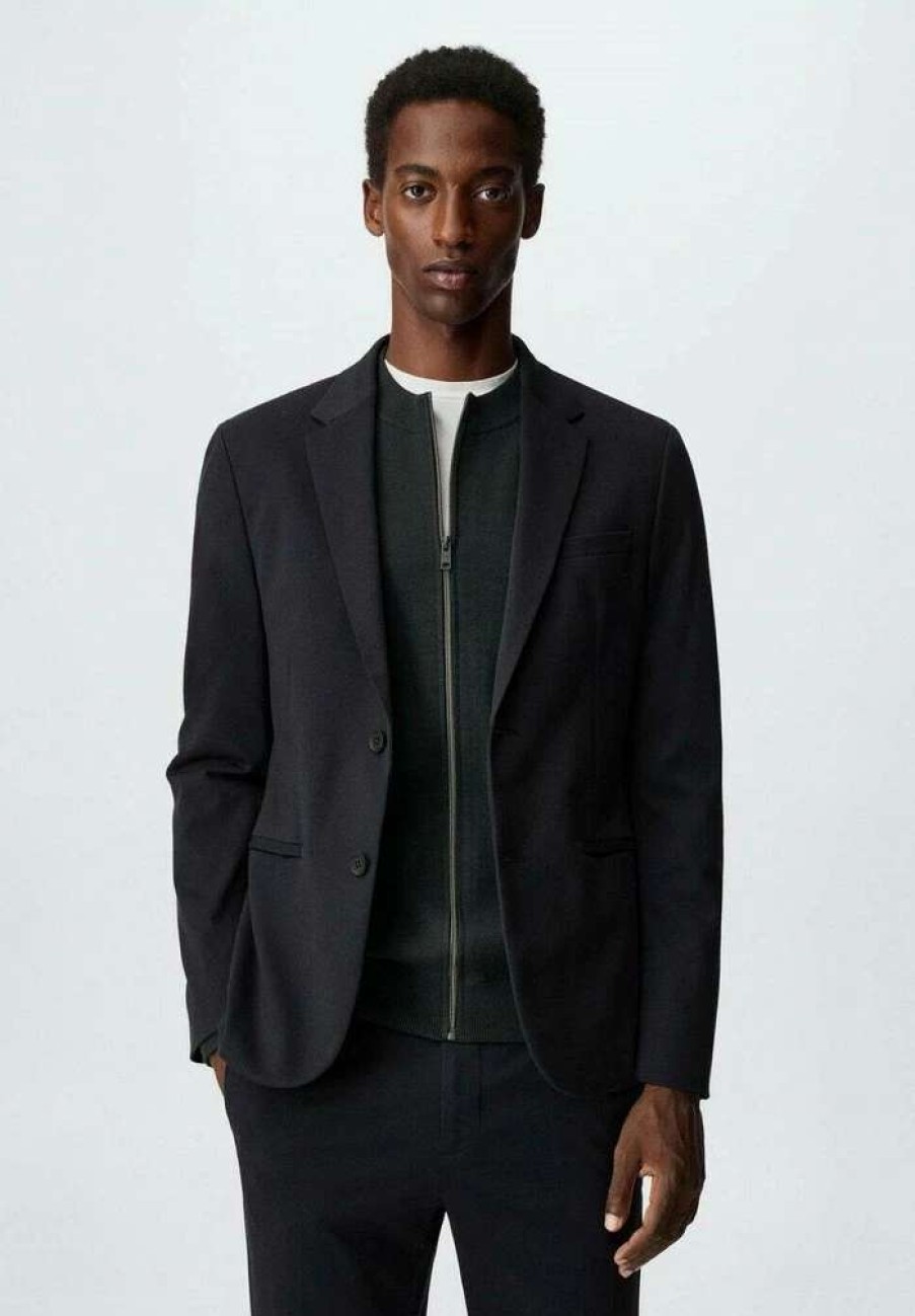 Clothing * | Mango Fabre Blazer Jacket Donkermarine