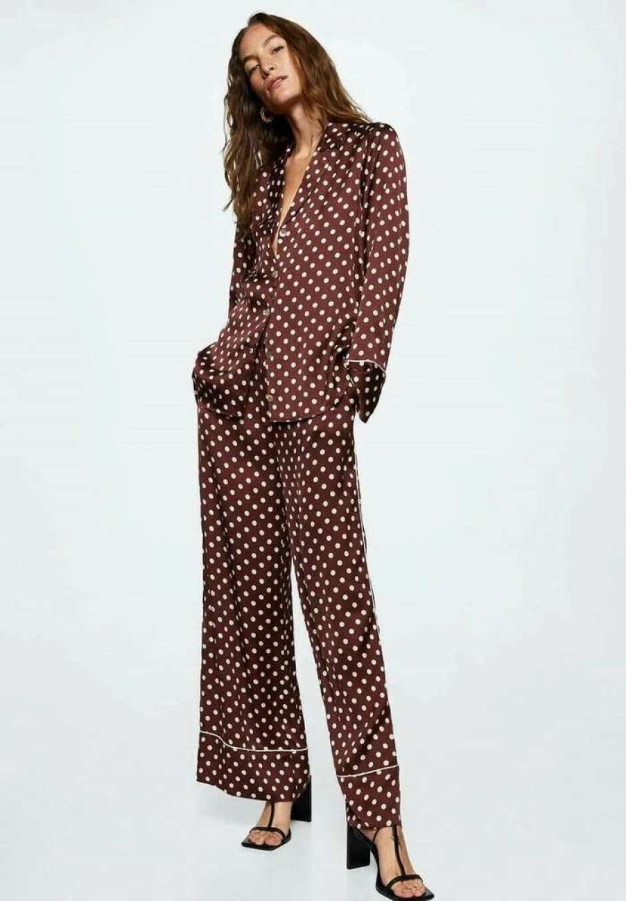 Clothing * | Mango Lola Trousers Brown