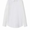 Clothing * | Mango Emeritol Formal Shirt White