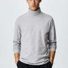 Clothing * | Mango Luteni Long Sleeved Top Light Heather Grey