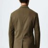 Clothing * | Mango Fabre Blazer Jacket Khaki