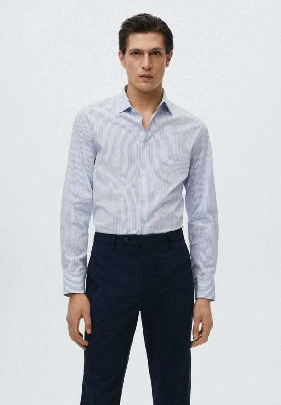 Clothing * | Mango Selva Formal Shirt Himmelblau