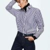 Clothing * | Mango Regia Shirt Sky Blue