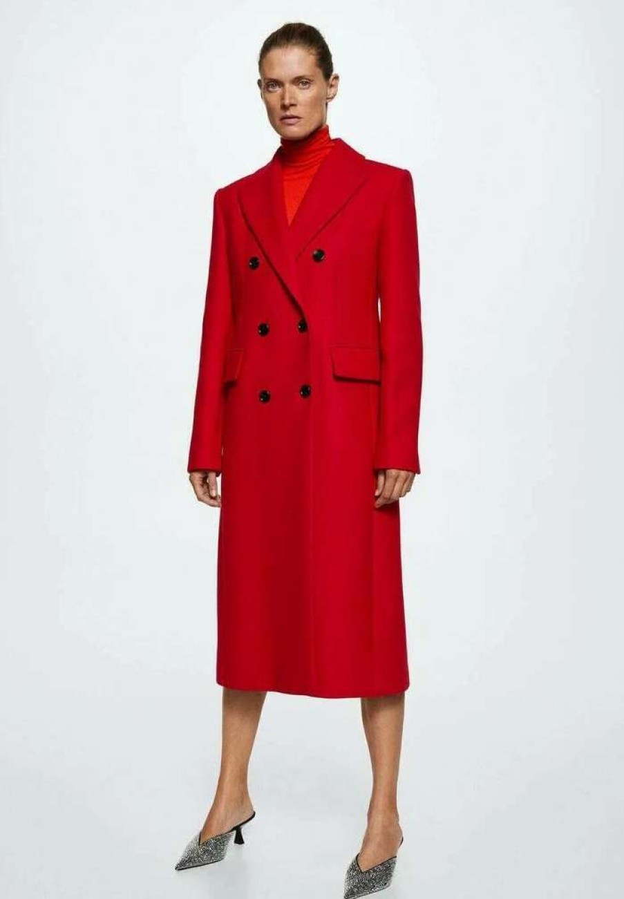 Clothing * | Mango Perfume Classic Coat Red