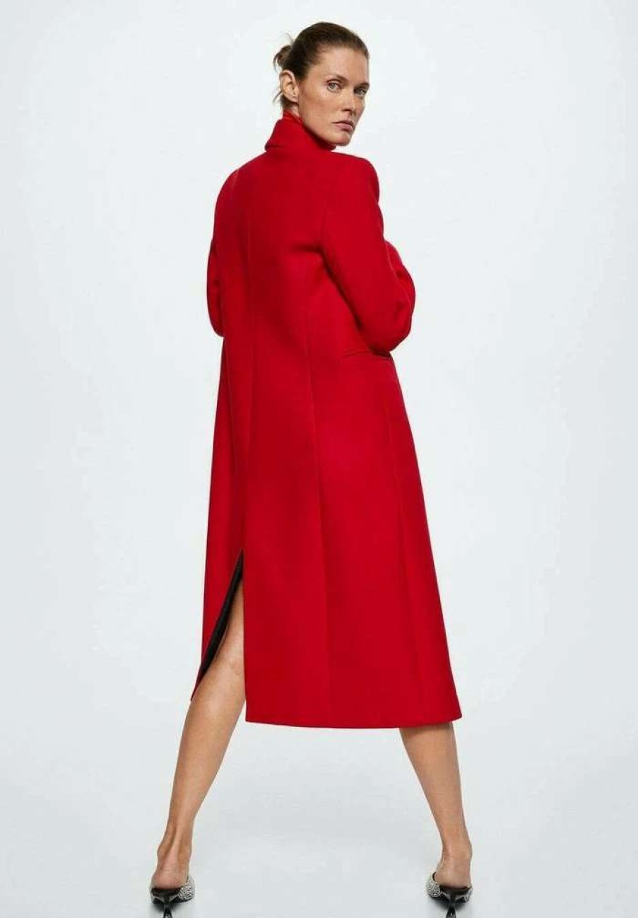 Clothing * | Mango Perfume Classic Coat Red