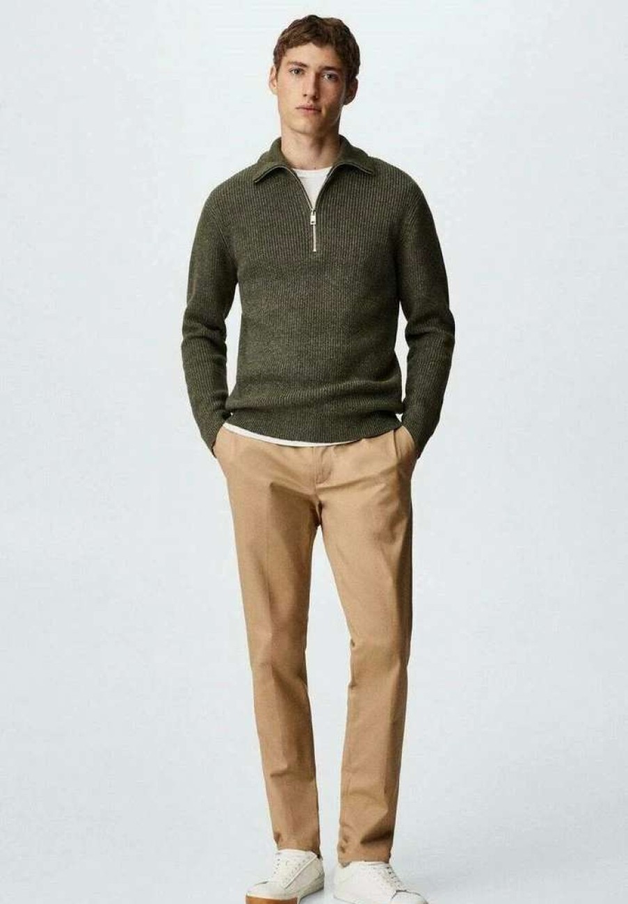 Clothing * | Mango Texasp Jumper Khaki