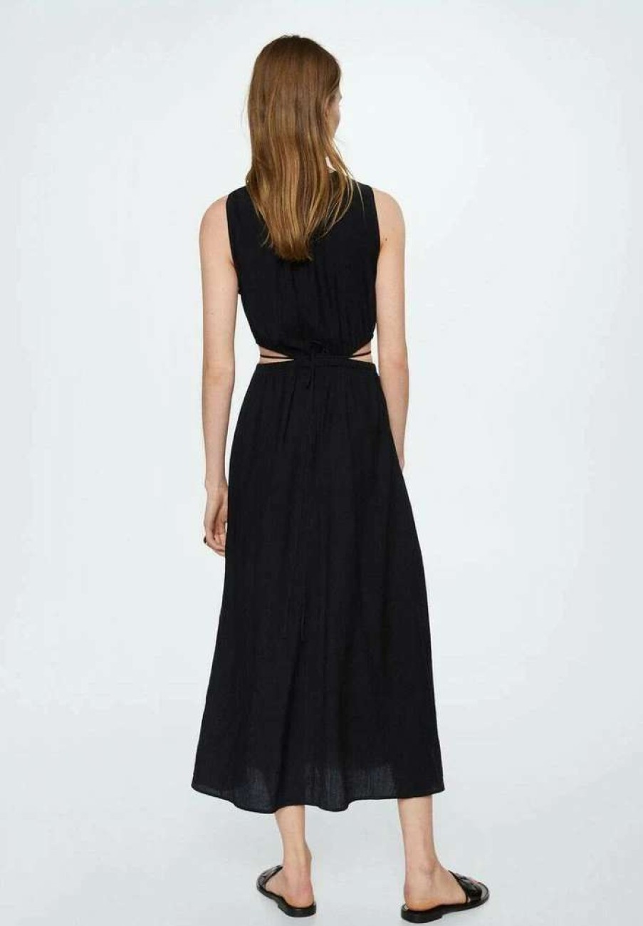 Clothing * | Mango Willow Maxi Dress Schwarz