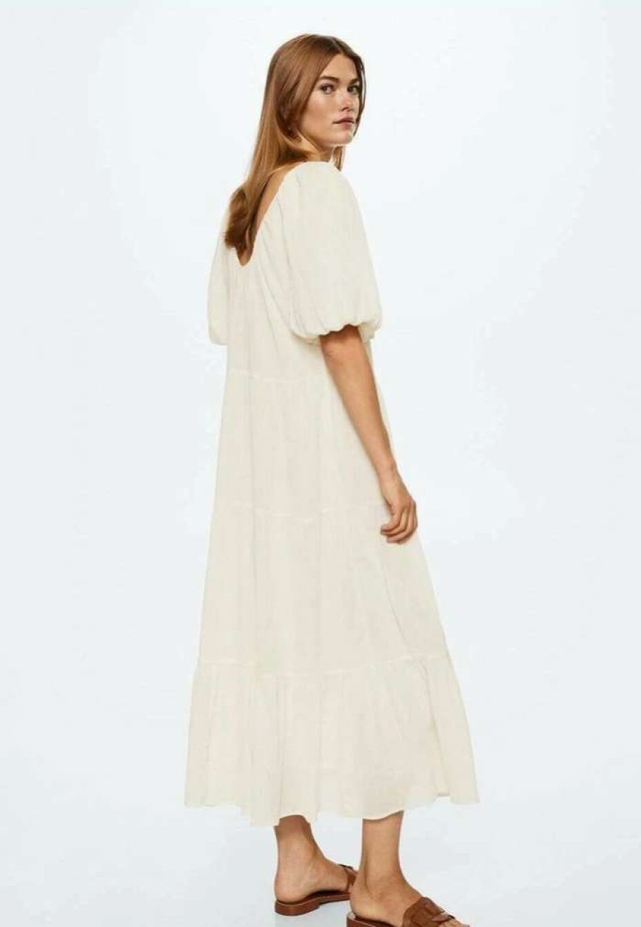 Clothing * | Mango Biel-H Day Dress Blanc Casse