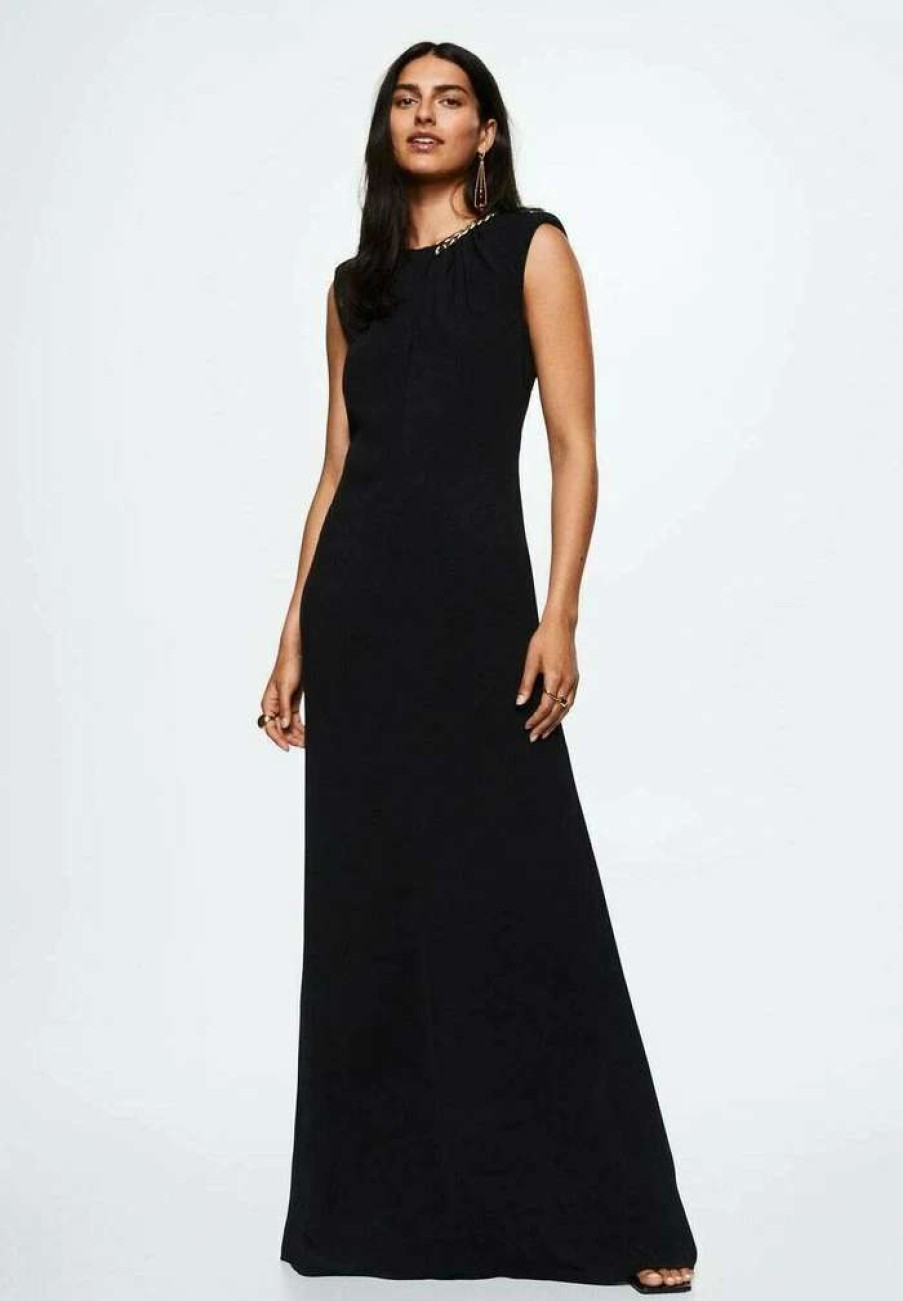 Clothing * | Mango Fifin A Maxi Dress Noir