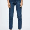 Clothing * | Mango Mom Slim Fit Jeans Dunkelblau