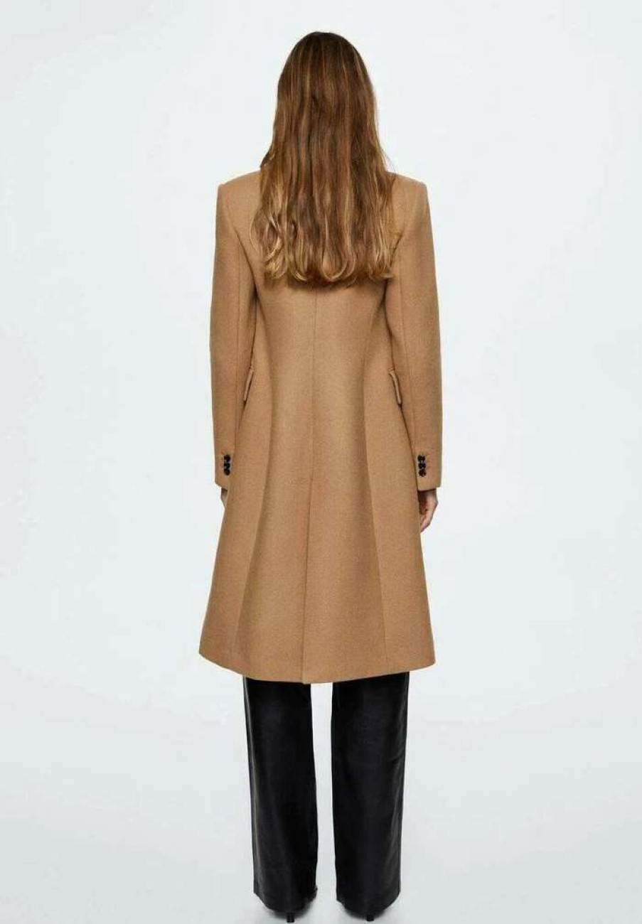 Clothing * | Mango Lipstick Classic Coat Medium Brown