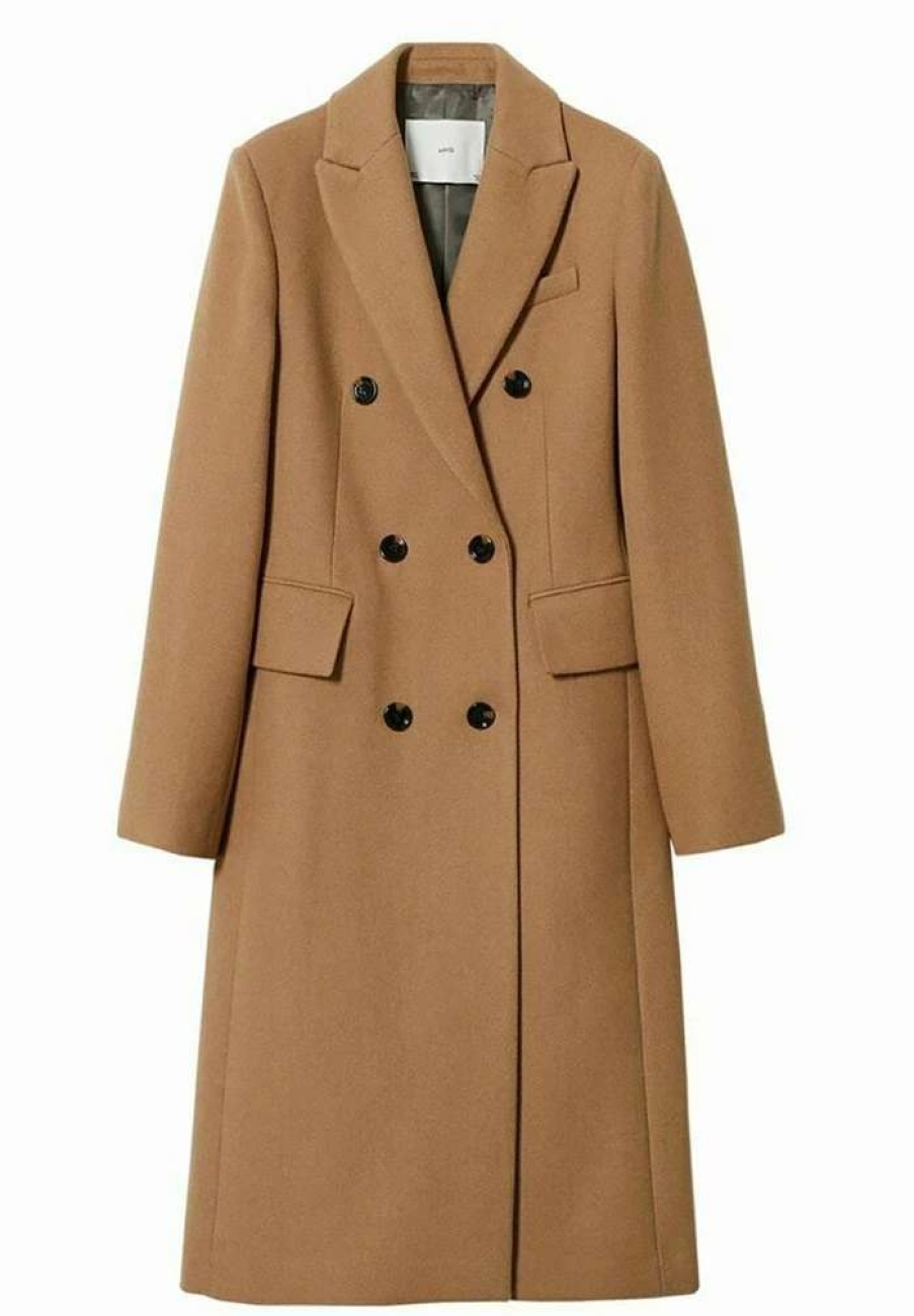 Clothing * | Mango Lipstick Classic Coat Medium Brown