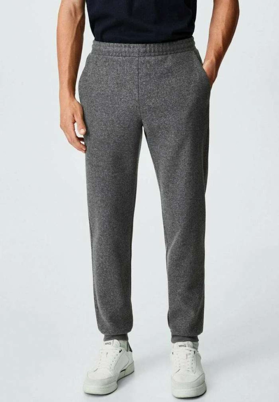 Clothing * | Mango Alludiap-I Tracksuit Bottoms Mittelgrau Meliert