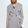 Clothing * | Mango Pelusa Short Coat Grau