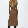 Clothing * | Mango Flurry Shift Dress Caramel