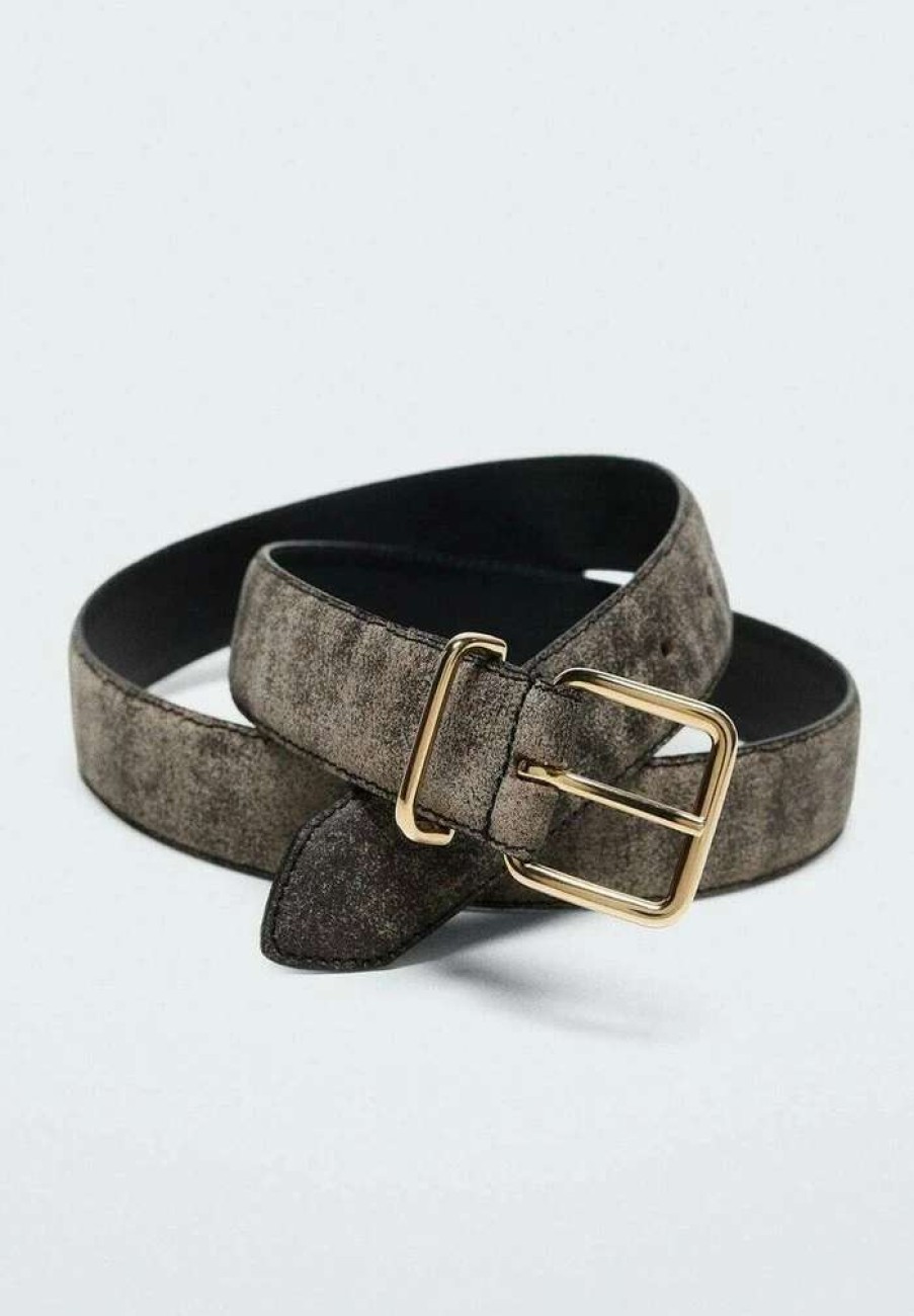 Accessoires * | Mango Telmo Belt Grau