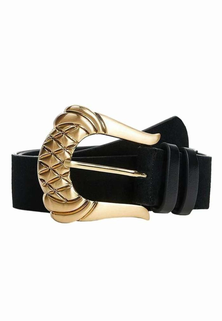 Accessoires * | Mango Charlie Belt Black