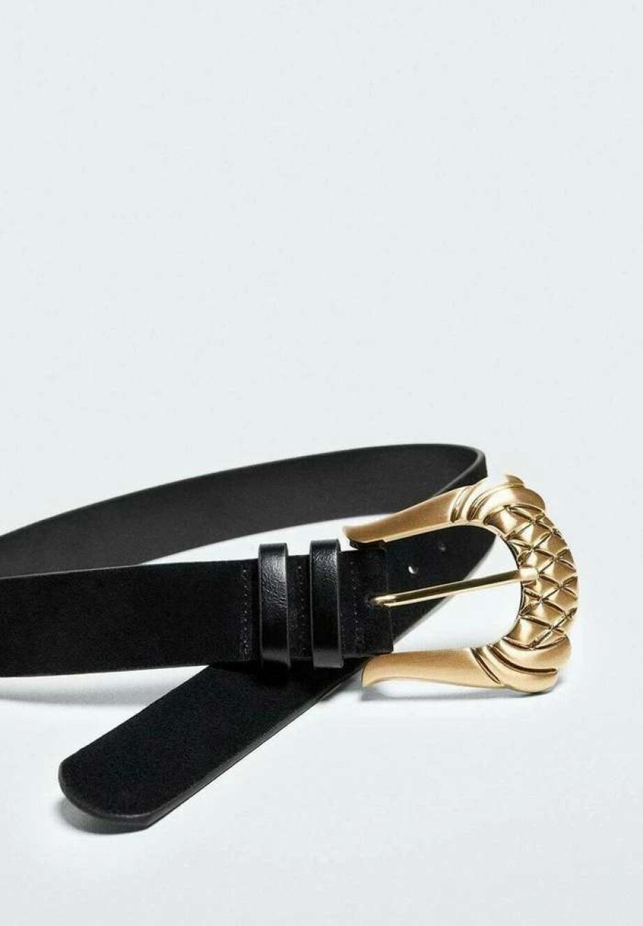 Accessoires * | Mango Charlie Belt Black