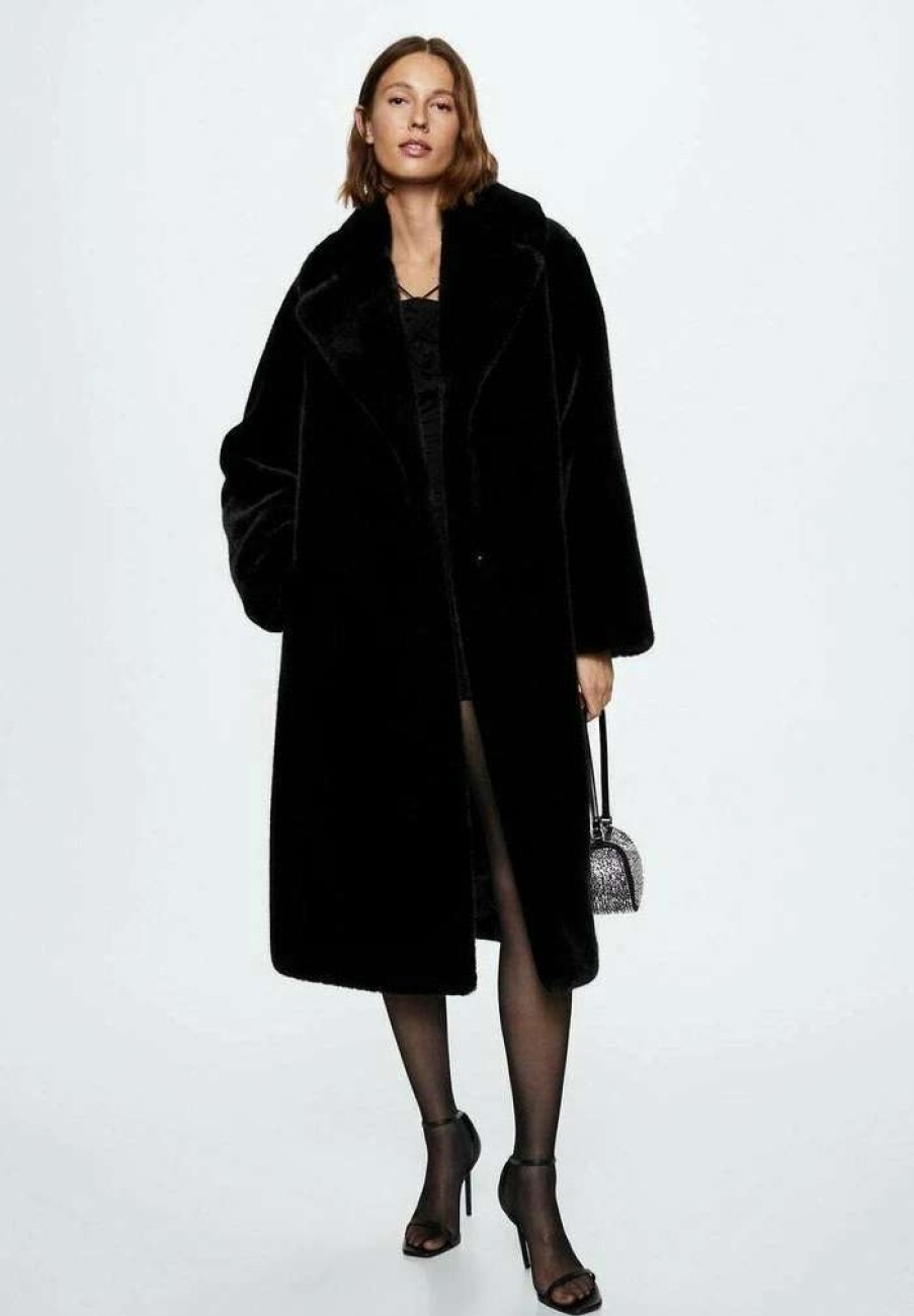 Clothing * | Mango Chilly Winter Coat Schwarz