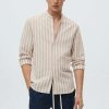 Clothing * | Mango Elda I Shirt Beige