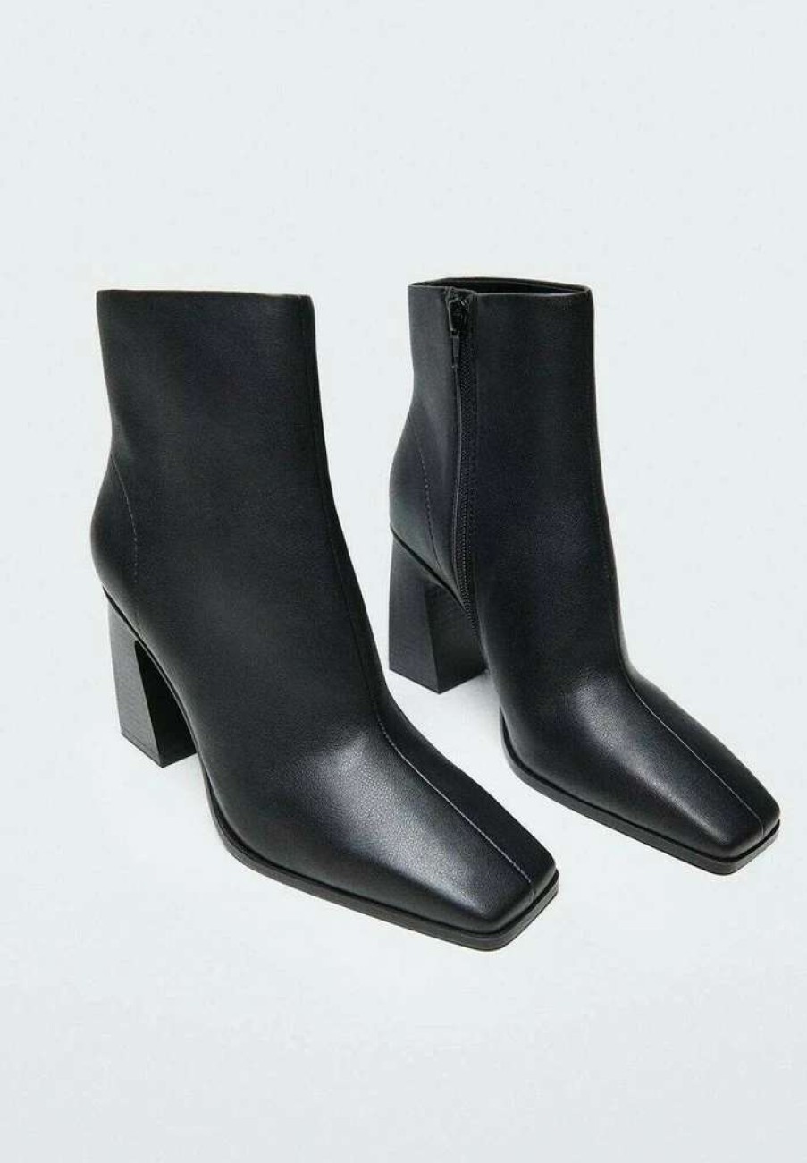 Shoe * | Mango Yves High Heeled Ankle Boots Schwarz