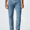 Clothing * | Mango Jeans Tapered Fit Middenblauw