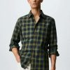 Clothing * | Mango Comtes Shirt Khaki