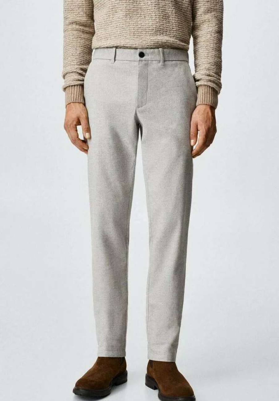 Clothing * | Mango Brest Chinos Gris Chine Clair