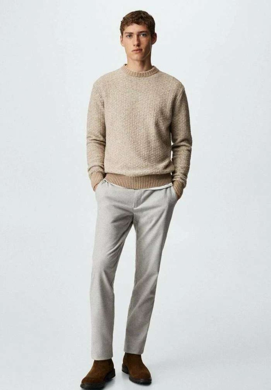 Clothing * | Mango Brest Chinos Gris Chine Clair