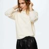 Clothing * | Mango Taldorac Jumper Kremowy Ecru