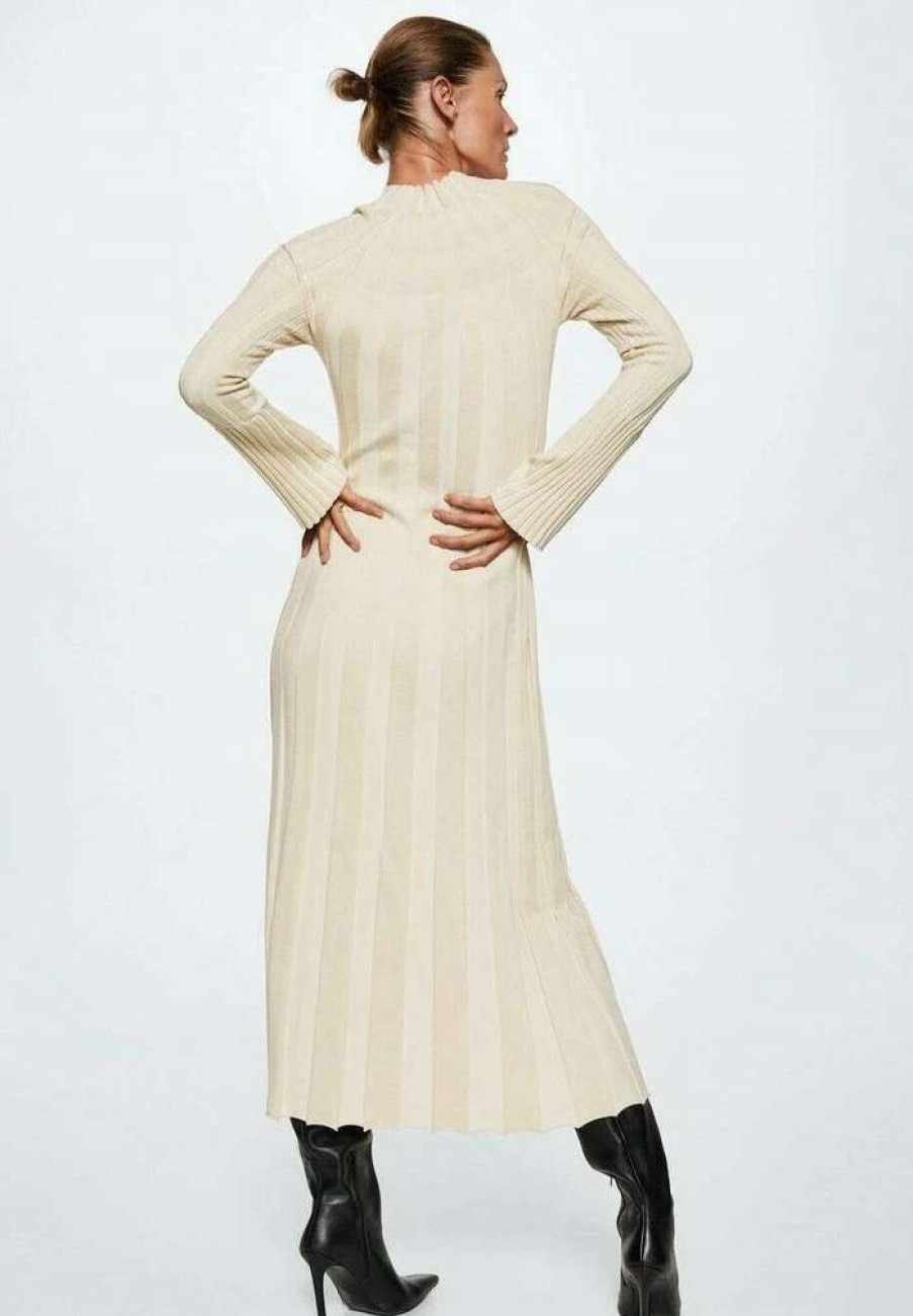 Clothing * | Mango Trumpet Jumper Dress Ecru